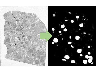 Automated segmentation of thin section images illustration