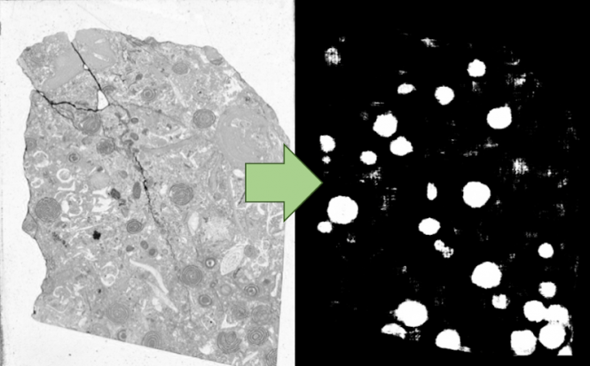 Automated segmentation of thin section images illustration